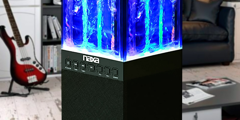 Naxa NHS-2009 Dancing Water Light Tower Speaker System Bluetooth in the use