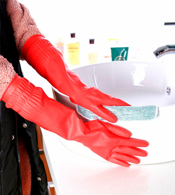 Review of YSLON Rubber 2-Pairs Kitchen Dishwashing Glove