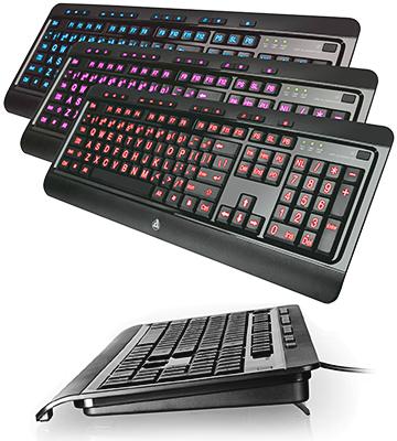 Review of Azio KB506U Vision Backlit Keyboard with Large Print keys