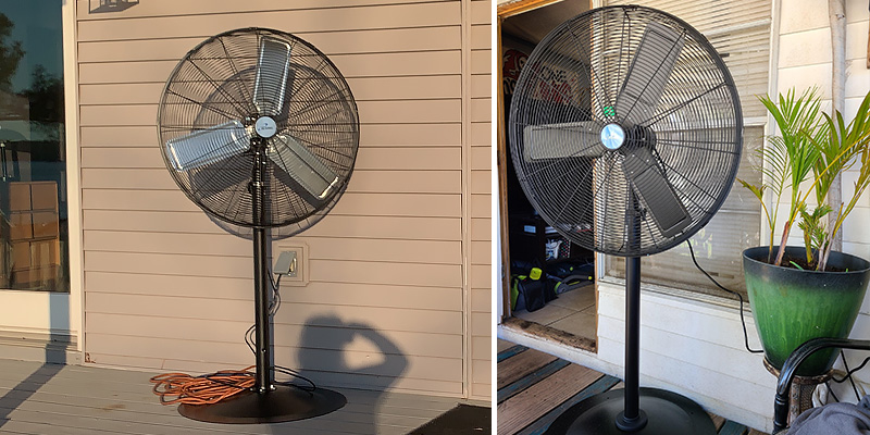 Review of iLIVING ILG8P30M 30" Pedestal Outdoor Oscillating Fan with Misting kit