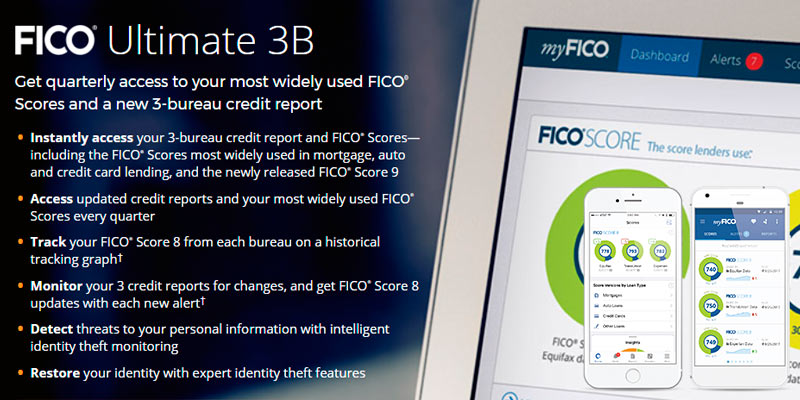 My FICO Credit Reports and FICO Scores in the use
