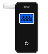 Rofeer Breathalyzer [FDA Certification] Digital Blue LED Screen Portable Breath Alcohol Tester