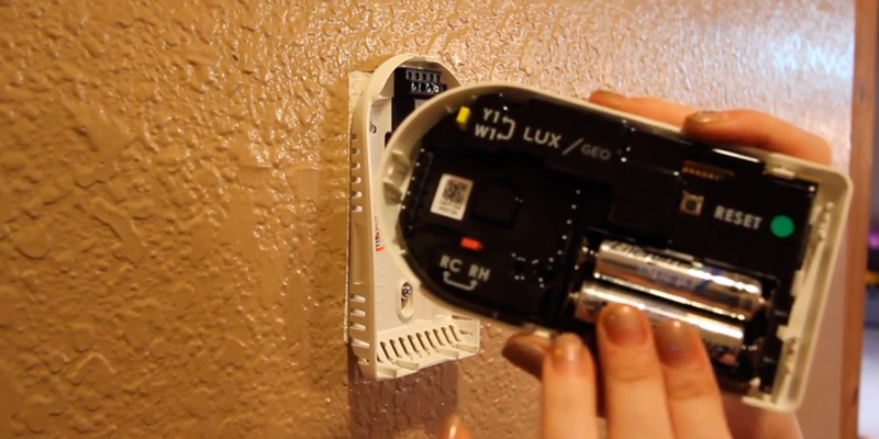 Lux GEO Smart Thermostat in the use