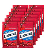 Luden's Sugar Free Wild Cherry 25 Drops Pack of 12 Cough Drops