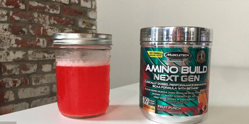 Review of MuscleTech 284g Amino Build Next Gen supplement
