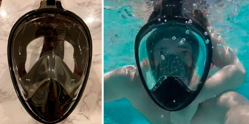 Review of Greatever Newest Version Foldable 180° Panoramic View Snorkel Mask