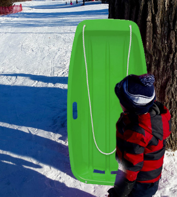 Review of Best Choice Products 35in Kids Plastic Toboggan Snow Sled with Pull Rope