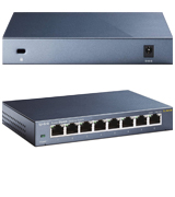 TP-LINK TL-SG108 8 Port Gigabit Ethernet Network Switch, Sturdy Metal w/Shielded Ports