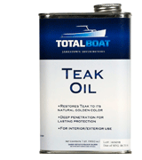 TotalBoat Teak Oil Sealer Protects & Preserves Teak