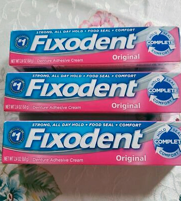 Review of Fixodent (3-Pack) Complete Original Denture Adhesive Cream