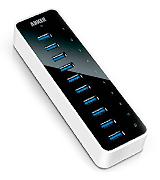 Anker AK-68ANHUB-B10A USB3.0 SuperSpeed 10-Port Hub with BC 1.2 Charging Port