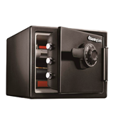 SentrySafe SFW123DSB Fireproof Waterproof Safe with Dial Combination