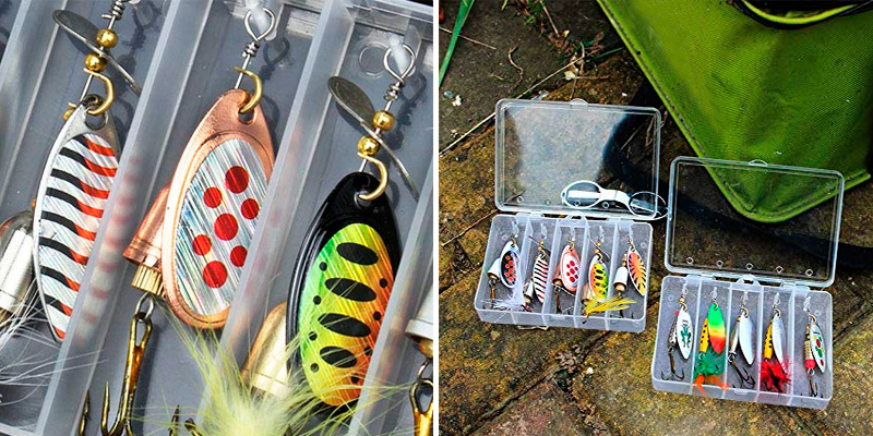 Review of TB Tbuymax 10pcs Fishing Lure Spinnerbait,Bass Trout Salmon Hard Metal Spinner Baits Kit