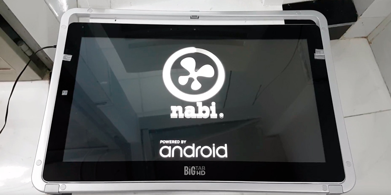 nabi Big Tab HD 20 Inch, 16GB Tablet in the use