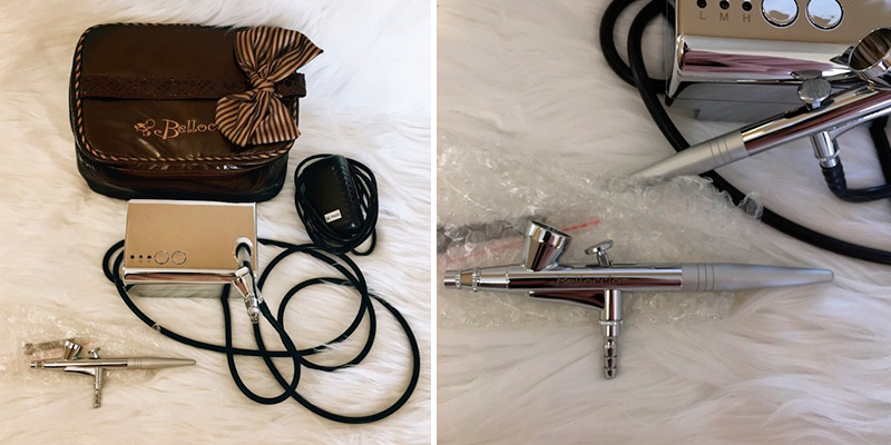Review of Belloccio Airbrush Cosmetic Makeup System Professional Beauty Deluxe