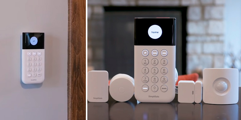 SimpliSafe 8 piece Wireless Home Security System in the use