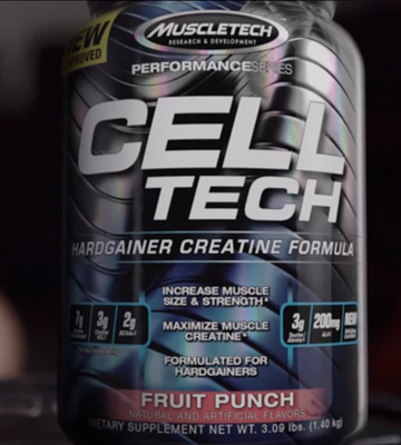 Review of MuscleTech 3.00 lbs (1.36kg) Cell Tech, Hardgainer Creatine Formula Supplement