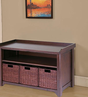 Review of Winsome Wood Storage Bench with Storage Shelf and Rattan Baskets