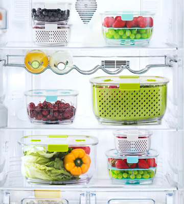 Review of LUXEAR 3Piece Set Fresh Produce Vegetable Fruit Storage Containers