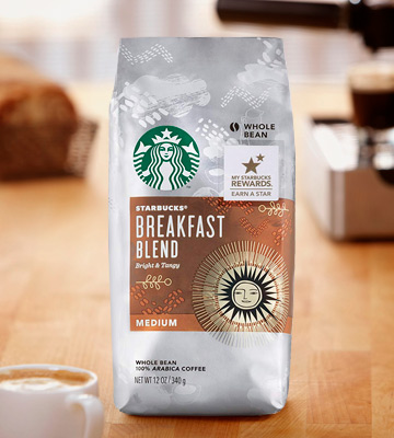 Review of Starbucks Breakfast Blend Medium Roast Whole Bean