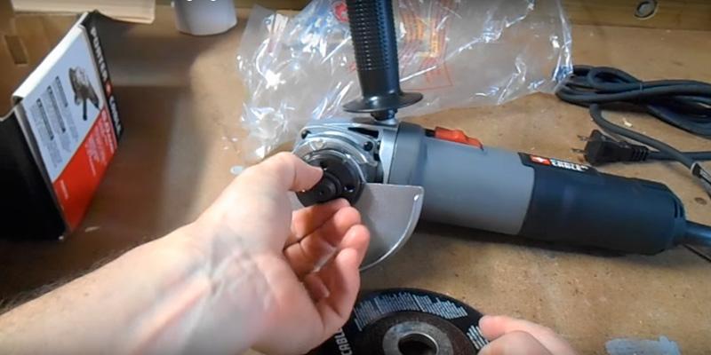 PORTER-CABLE PC60TPAG Angle Grinder in the use