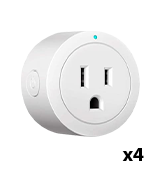 Esicoo B LED GREEN Smart Plug - Alexa, Echo & Google Home