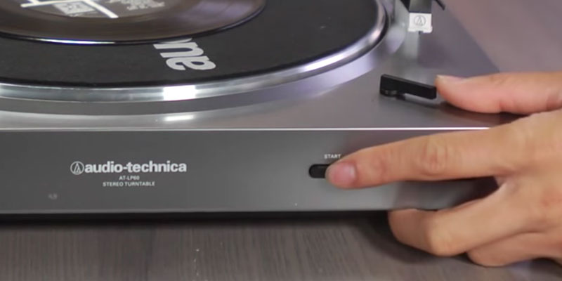 Audio-Technica AT-LP60BK Stereo Turntable in the use