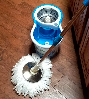 Review of Aootek Spin Mop Stainless Steel Deluxe with Bucket