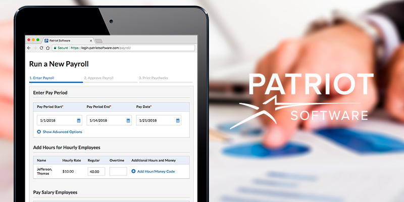 Detailed review of Patriot Software Online Payroll for Small Business
