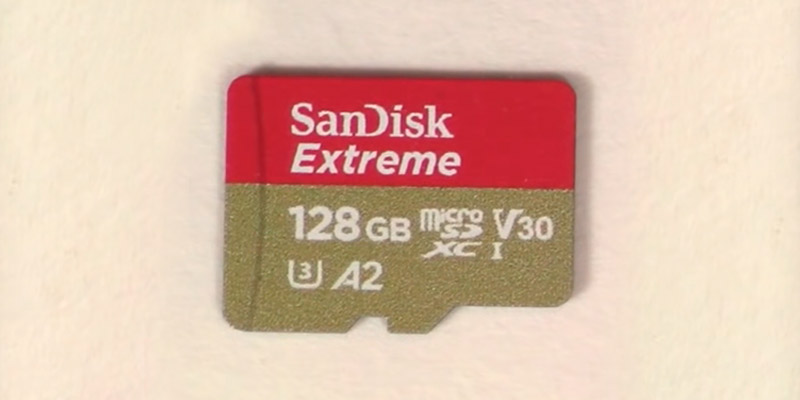SanDisk Extreme MicroSD UHS-3 Memory Card (160/90 MB/s) in the use