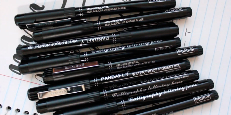 Review of PANDAFLY Hand Lettering Pens 9 Size Black Calligraphy Pen Brush Markers Set