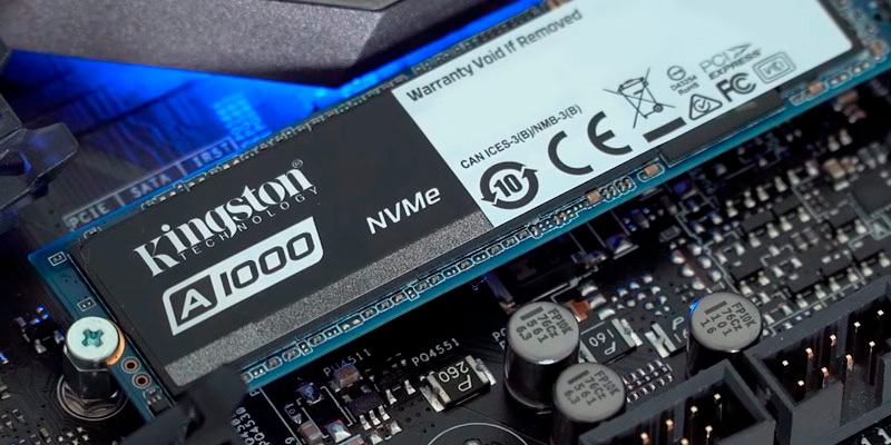 Kingston A1000 NVMe PCIe M.2 2280 Internal SSD in the use