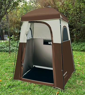 Review of KingCamp Oversize Outdoor Shower Privacy Shelter Tent