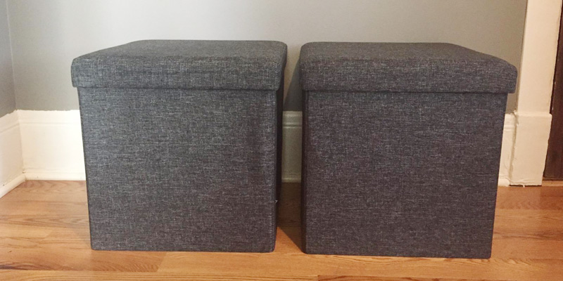 Review of Seville Classics Foldable Storage Cube Ottoman