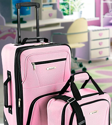 Review of Rockland F102-PINK 2 piece Soft side Luggage Set