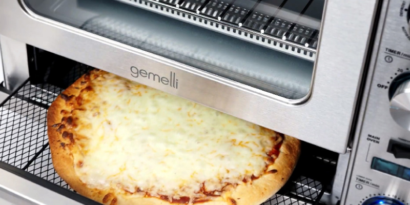 Gemelli Home Twin Professional Grade Convection Oven with Built-In Rotisserie in the use