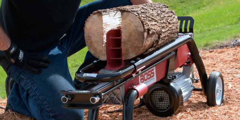 Boss Industrial ES7T20 Electric Log Splitter in the use
