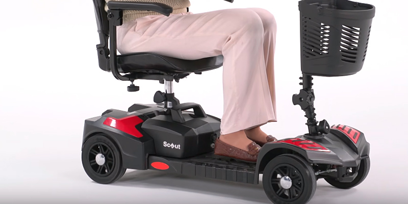 Drive Medical Compact Travel 4 Wheel in the use