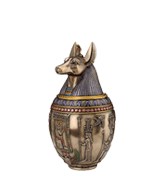 JFSM INC Rare Egyptian Anubis Dog Memorial Urn
