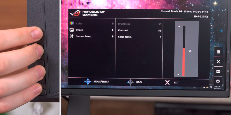 ASUS ROG Swift PG278QR Gaming Monitor in the use