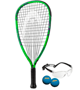 HEAD MX Hurricane Pack Beginners Pre-Strung Racquetball Racket Set