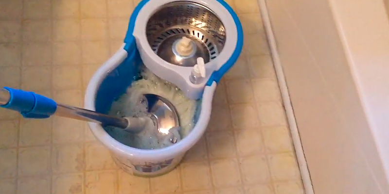 Review of Aootek Spin Mop Stainless Steel Deluxe with Bucket