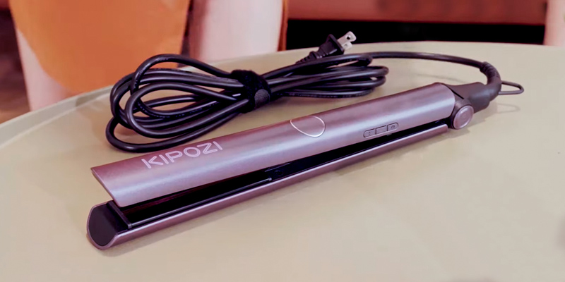 Review of KIPOZI V5 with Titanium Plate Hair Straightener Flat Iron