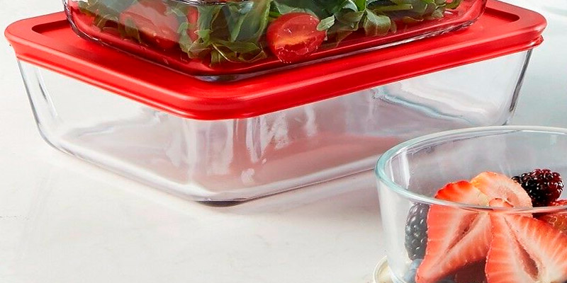 Review of Pyrex 6-Piece Simply Store Glass Rectangular Food Container Set