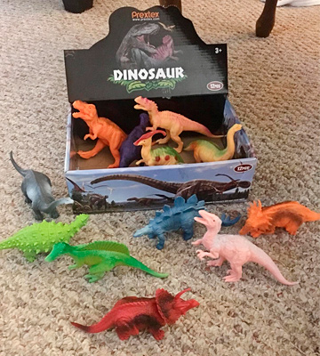 Review of Prextex Assorted Dinosaur Figures with Dinosaur Book