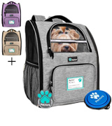 PetAmi Two-Sided Entry Pet Carrier Backpack for Small Cats, Dogs and Puppies
