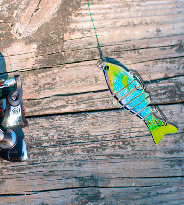 Review of AISPARKY Fishing Lures with Floating Rotating Tail Barb Treble Hooks