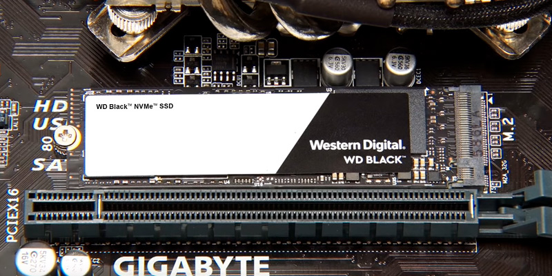 WD Black NVMe PCIe M.2 2280 Internal SSD in the use