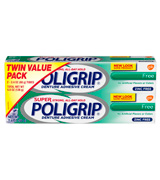 Super Poligrip (2-Pack) Original Formula Zinc Free Denture Adhesive Cream