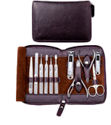 FAMILIFE L01 11pcs Stainless Steel Manicure Set with Box
